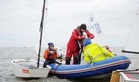 Beveik 200 buriuotojų Nidoje orai nepašykštėjo iššūkių