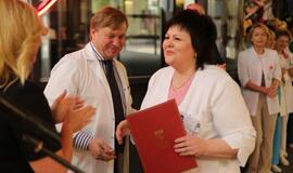 Respublikinėje Klaipėdos ligoninėje pasveikinti slaugytojai