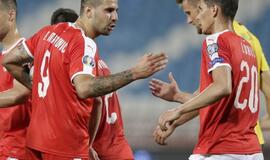 Serbija sutriuškino Lietuvos futbolo rinktinę