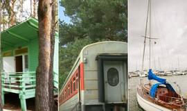Poilsis pajūryje: nuo jachtos iki traukinio vagono