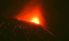 Sicilijoje išsiveržus Etnos ugnikalniui uždaryti du oro uostai