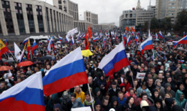 Į mitingą Maskvoje susirinko tūkstančiai