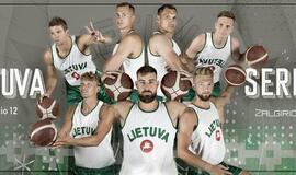 Lietuviai su serbais žais vilkėdami retro apranga