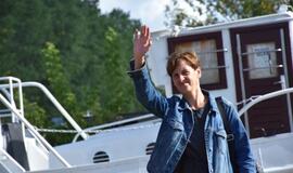 Dovana vaikučiams - po Danės upę vikingų valtimis