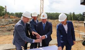 Klaipėdos futbolo mokyklos statybų pradžia