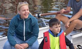 Dovana vaikučiams - po Danės upę vikingų valtimis