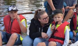 Dovana vaikučiams - po Danės upę vikingų valtimis