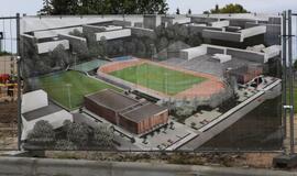 Klaipėdos futbolo mokyklos statybų pradžia