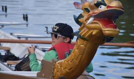 Dovana vaikučiams - po Danės upę vikingų valtimis