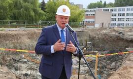 Klaipėdos futbolo mokyklos statybų pradžia