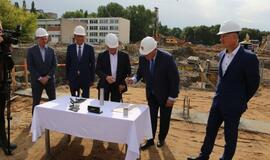 Klaipėdos futbolo mokyklos statybų pradžia