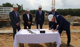 Klaipėdos futbolo mokyklos statybų pradžia