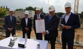 Klaipėdos futbolo mokyklos statybų pradžia