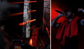 Prancūzijoje per reperio Boobos filmavimo aikštelės užpuolimą sužeisti keli žmonės