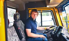 Pirmasis lietuvis, vairavęs didžiausią pasaulio savivartį. Kas jis?