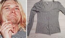 Cigaretės pradegintas K. Cobaino megztinis aukcione parduotas už 334 tūkst. JAV dolerių