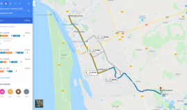 Kelionės planavimas viešuoju transportu naudojantis Google maps
