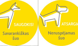 Lietuvos pašto skyriuose nemokamai dalinami lipdukai šunų savininkams