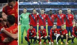 Norvegijos futbolininkai išplėšė lygiąsias su Ispanija