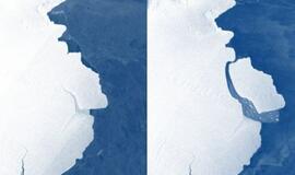 Nuo Antarktidos atskilo Sidnėjaus dydžio ledkalnis