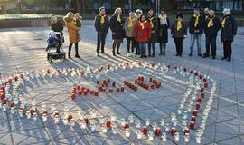 Organų donorams pagerbti Klaipėdoje liepsnos „Gyvasties“ žvakelės