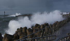 Kitą savaitę audros gali sutrikdyti laivybą Klaipėdos kanalu