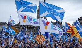 Tūkstančiai žmonių Škotijoje dalyvavo demonstracijoje už nepriklausomybę