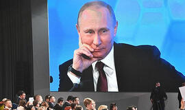 Metinės spaudos konferencijos metu Rusijos prezidentas atsakinėjo į žurnalistų klausimus