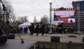 Klaipėdiečiai Vasario 16-ąją švenčia pakiliai