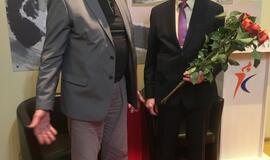 Algirdą Plungę 80-ojo gimtadienio proga sveikino Klaipėdos valdžios ir sporto bendruomenė