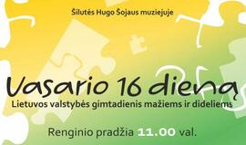 Šilutės Hugo Šojaus muziejus kviečia švęsti Vasario 16-ąją