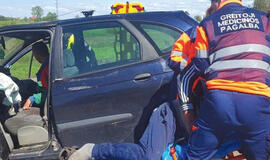 Vairavo girtutėlis, lenkė automobilių virtinę...