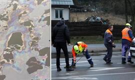 Kaune į Nerį pasipylė naftos produktai, įtariamas taršos šaltinis – degalinė