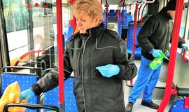 Klaipėdos autobusų parkas intensyviau dezinfekuoja autobusus