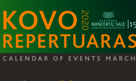 Kovo repertuaro gama: nuo Nepriklausomybės atkūrimo jubiliejui skirtos lietuviškos muzikos iki užsienio virtuozų koncertų
