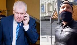 A. Anušauskas paviešino vaizdo įrašą, kaip su žmona ir vaiku buvo užpultas Vilniaus centre