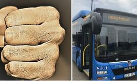 Girtas keleivis smogė autobuso vairuotojui