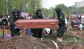 Rusijoje – 9,2 tūkst. naujų COVID-19 atvejų ir rekordiškai didelis mirusiųjų skaičius