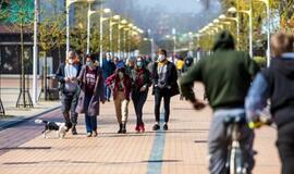 Žmonių Palangoje – lyg prieš sezono atidarymą