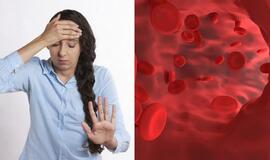 Kokie simptomai išduoda hemoglobino trūkumą?