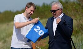 Klaipėdos paplūdimių vasarą skelbia mėlynoji vėliava