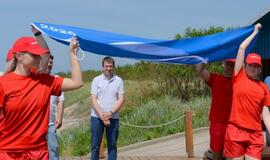 Klaipėdos paplūdimių vasarą skelbia mėlynoji vėliava