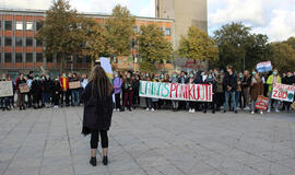 Protestus JAV palaiko ir Klaipėdos jaunimas