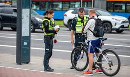 Dviratininkų eismo saugumui – sustiprintas pareigūnų dėmesys