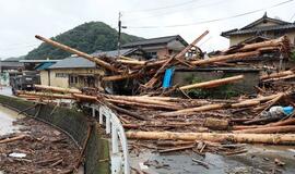 Japonijoje dėl liūčių daugiau kaip 200 tūkst. žmonių rekomenduota evakuotis