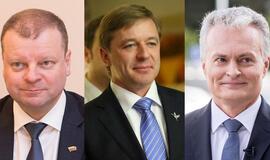 Įtakingiausi politikai – S. Skvernelis, R. Karbauskis ir G. Nausėda