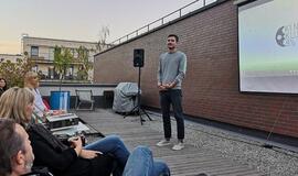 Klaipėdiečiai vakarą praleido su lietuvišku kinu