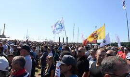 Streikas prieš verslinę žvejybą Kuršių mariose