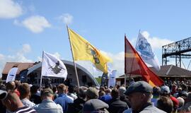 Streikas prieš verslinę žvejybą Kuršių mariose