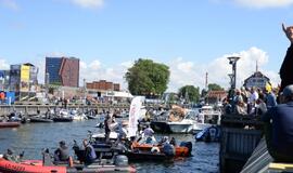 Streikas prieš verslinę žvejybą Kuršių mariose